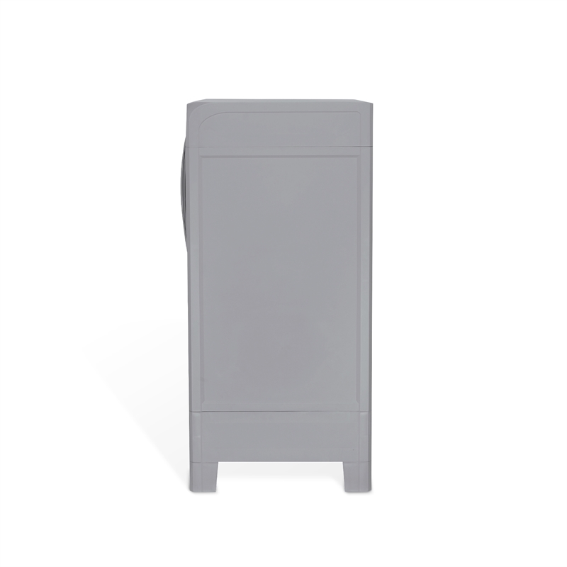 MQ Eclypse 38-Inch 3 Shelf Plastic Utility Storage Cabinet in Gray