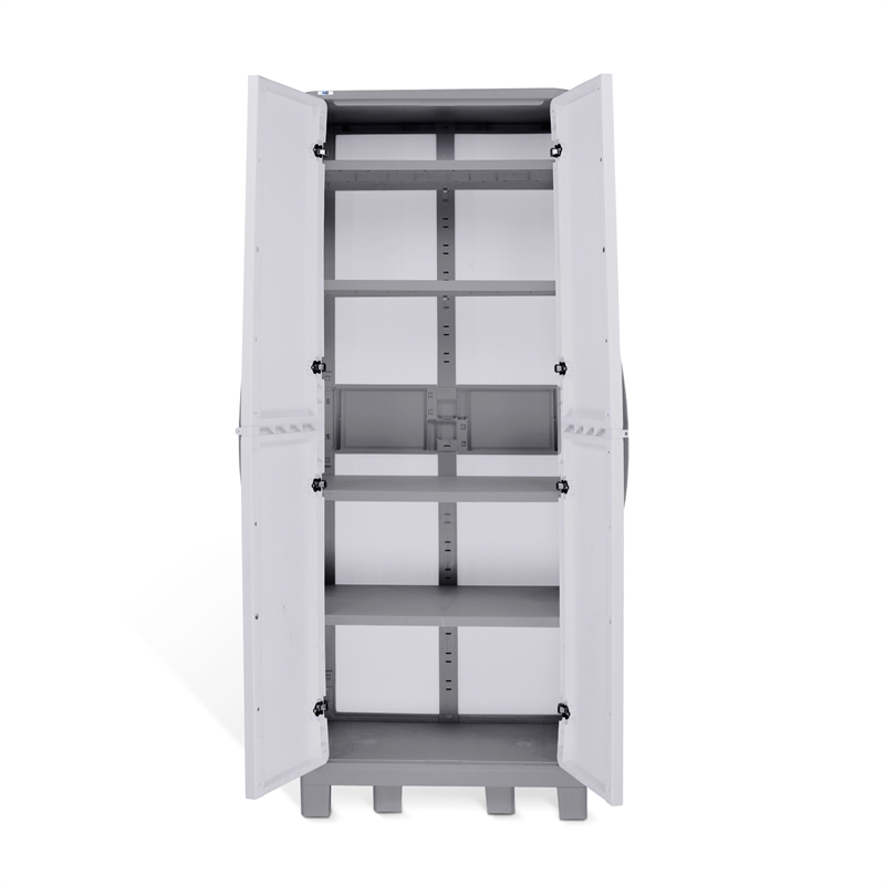 Mq Eclypse 72 Inch 5 Shelf Plastic, Vertical Storage Cabinet Plastic