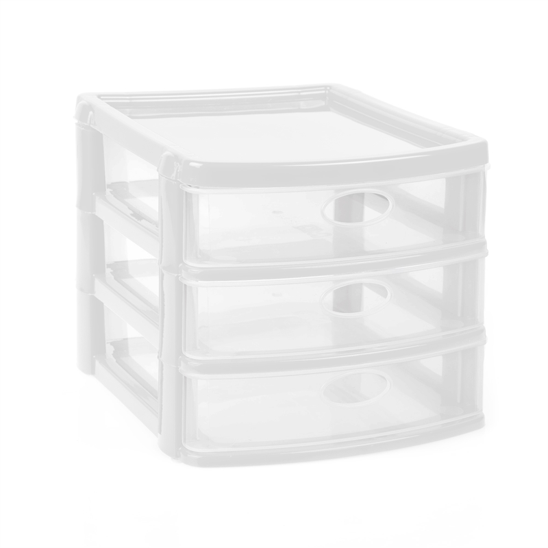 clear plastic storage unit