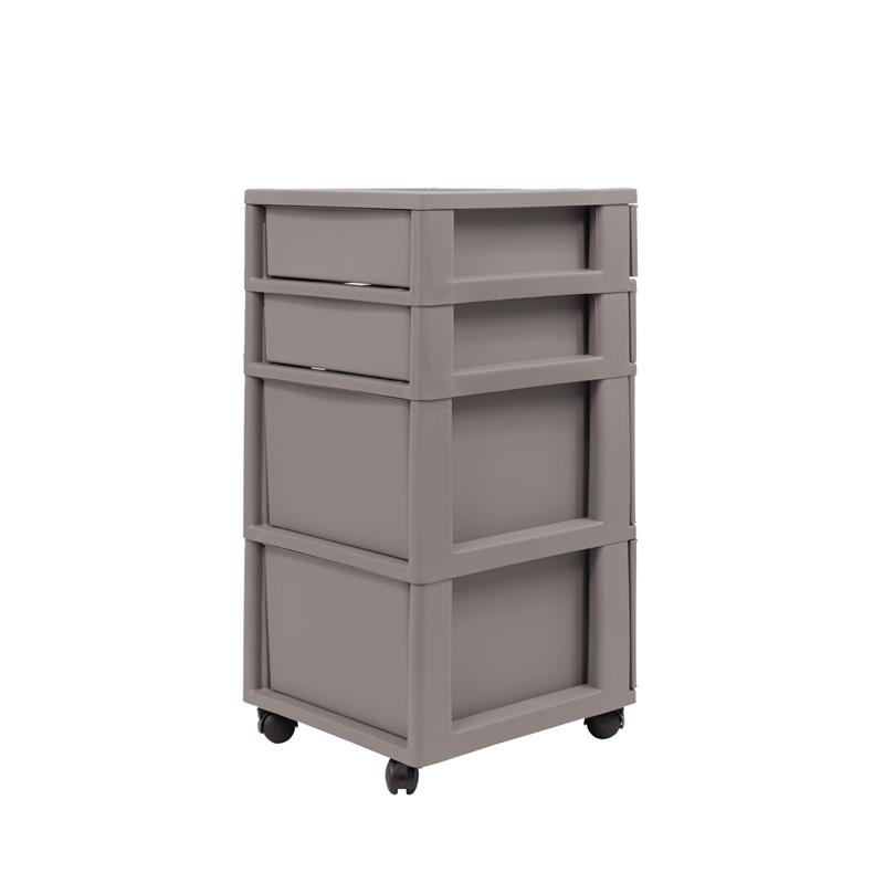 MQ Eclypse 7-Drawer Plastic Storage Unit - Espresso