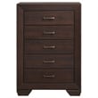 Stonecroft Furniture Elizabeth 5 Drawer Chest in Dark Cocoa