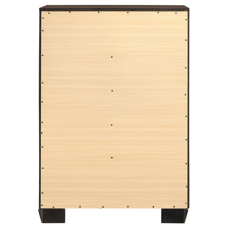 Stonecroft Furniture Elizabeth 5 Drawer Chest in Dark Cocoa