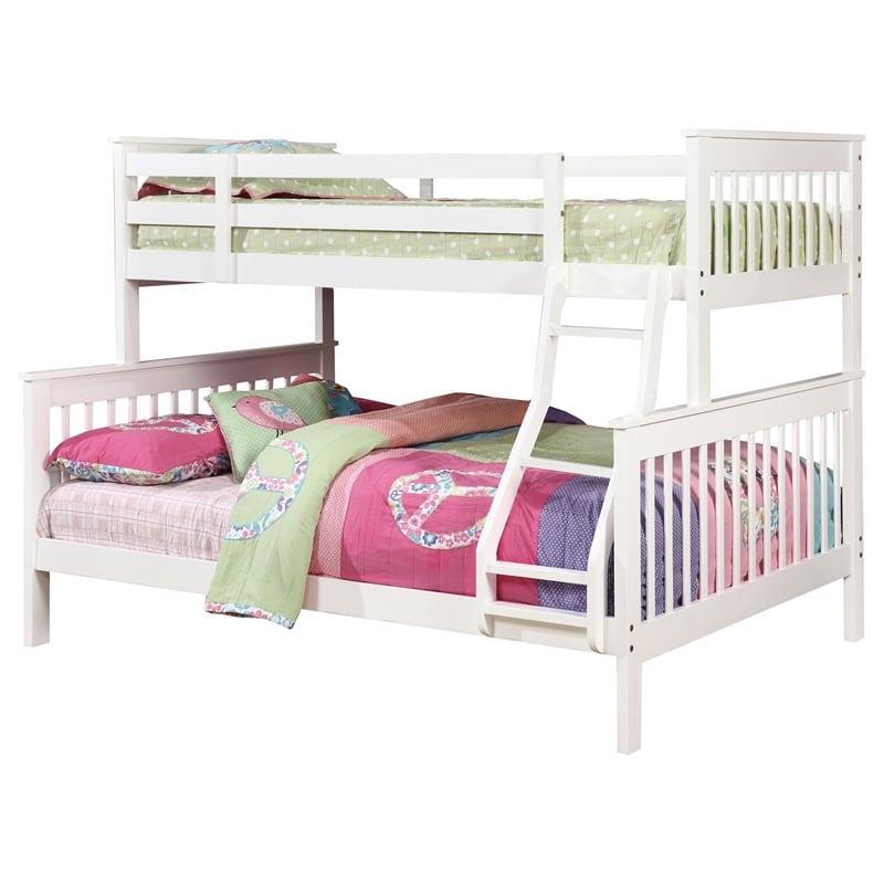 Stonecroft Furniture Cabrillo Twin Over Full Bunk Bed in White