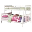Stonecroft Furniture Cabrillo Twin Over Full Bunk Bed in White