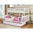 Stonecroft Furniture Cabrillo Twin Over Full Bunk Bed in White