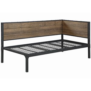 stonecroft furniture bethune twin daybed in weathered chestnut and black