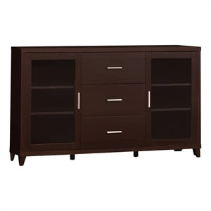 Stonecroft Furniture Martin Wood TV Stand for TVs up to 46&quot in Cappuccino