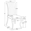 Stonecroft Bernal Upholstered Dining Side Chair in Gray and Chrome