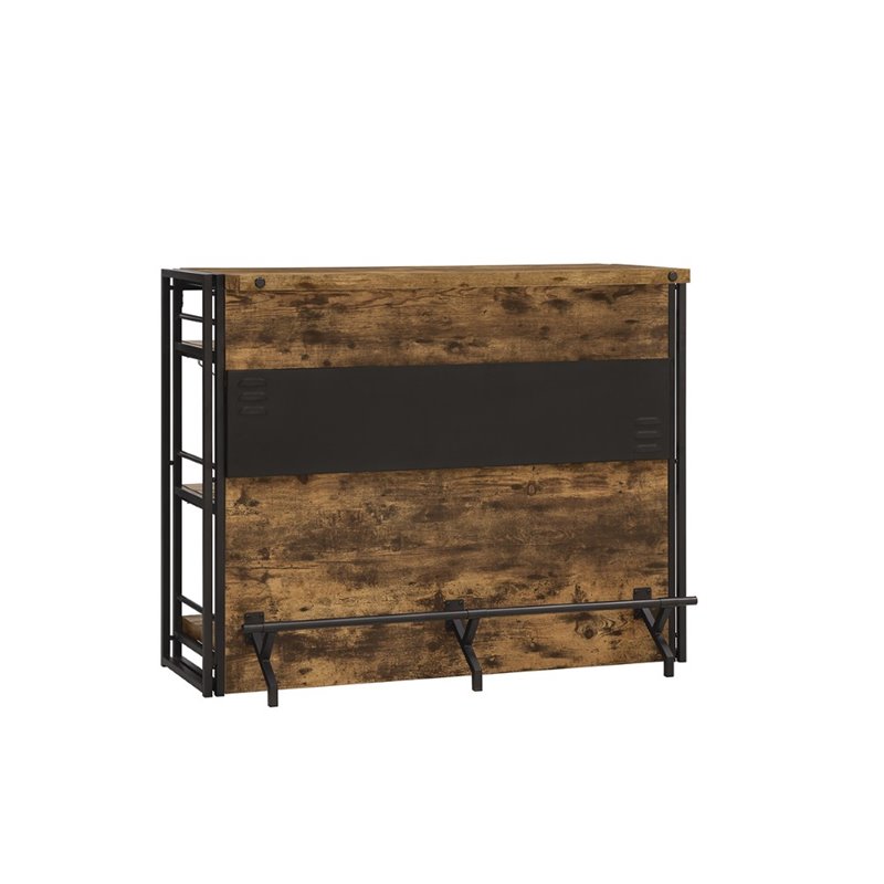 Stonecroft Eldridge Industrial Bar Unit in Antique Nutmeg