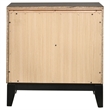 Stonecroft Columbus 2 Drawer Nightstand in Gray Oak and Black