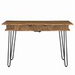 Stonecroft Cabrini Storage Writing Desk in Rustic Amber and Black