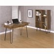 Stonecroft Cabrini Storage Writing Desk in Rustic Amber and Black
