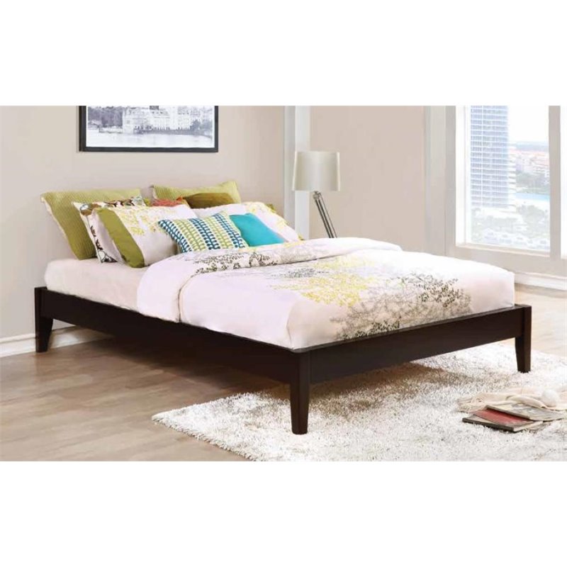 Stonecroft Furniture Hazel Drive Queen Platform Bed in Cappuccino