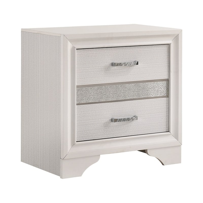 Stonecroft Furniture 5 Piece Wood Queen Storage Bedroom Set in White