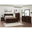 Stonecroft Furniture Keep Terrace 5 Piece Full Sleigh Bedroom Set in Cappuccino