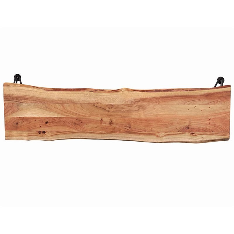 Stonecroft Furniture Sage Parkway Dining Bench in Natural and Gunmetal