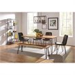 Stonecroft Furniture Sage Parkway Dining Bench in Natural and Gunmetal