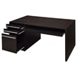 Stonecroft Furniture Contemporary Wood Connect It Computer Desk in Cappuccino