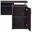 Stonecroft Furniture 2-Drawer Contemporary Wood Computer Desk in Cappuccino