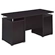 Stonecroft Furniture 2-Drawer Contemporary Wood Computer Desk in Cappuccino