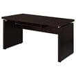 Stonecroft Furniture Contemporary Computer Desk in Cappuccino