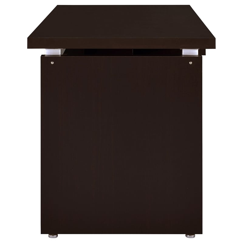 Stonecroft Furniture Contemporary Computer Desk in Cappuccino
