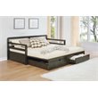 Stonecroft Furniture 2 Drawer Twin XL Daybed with Extension Trundle in Grey