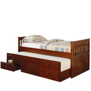 stonecroft furniture traditional twin daybed with trundle in cherry