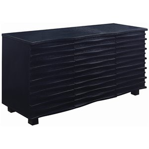 Stonecroft Furniture Contemporary Wood Server in Black
