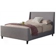Alpine Furniture Amber Queen Upholstered Bed in Gray Linen