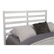 Alpine Furniture Flynn Full Wood Bed with Slat Back Headboard in White