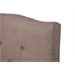 Alpine Furniture Amanda Queen Tufted Upholstered Bed in Haskett-Jute (Beige)