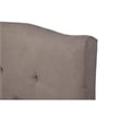 Alpine Furniture Amanda Full Tufted Upholstered Bed in Haskett-Jute (Beige)