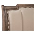 Alpine Furniture Melbourne Queen Wood Sleigh Bed-Uph Headboard in French Truffle