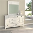 Alpine Furniture Winchester Wood Mirror in White