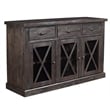Alpine Furniture Newberry Wood Dining Sideboard in Salvaged Gray