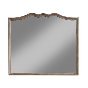 alpine furniture charleston mirror in antique gray