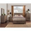 Alpine Furniture Sydney 5 Drawer Wood Bedroom Chest in Weathered Gray