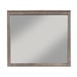 Alpine Furniture Sydney Bedroom Wood Mirror in Weathered Gray