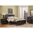 Alpine Furniture Legacy Queen Wood Panel Bed in Black Cherry
