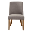 Alpine Furniture Kensington Set of 2 Parson Dining Chairs in Dark Grey