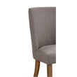 Alpine Furniture Kensington Set of 2 Parson Dining Chairs in Dark Grey