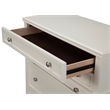 Alpine Furniture Potter 4 Drawer Wood Multi-Functional Chest in White