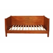 Alpine Furniture Flynn Mid Century Modern Twin Size Day Bed in Acorn Brown