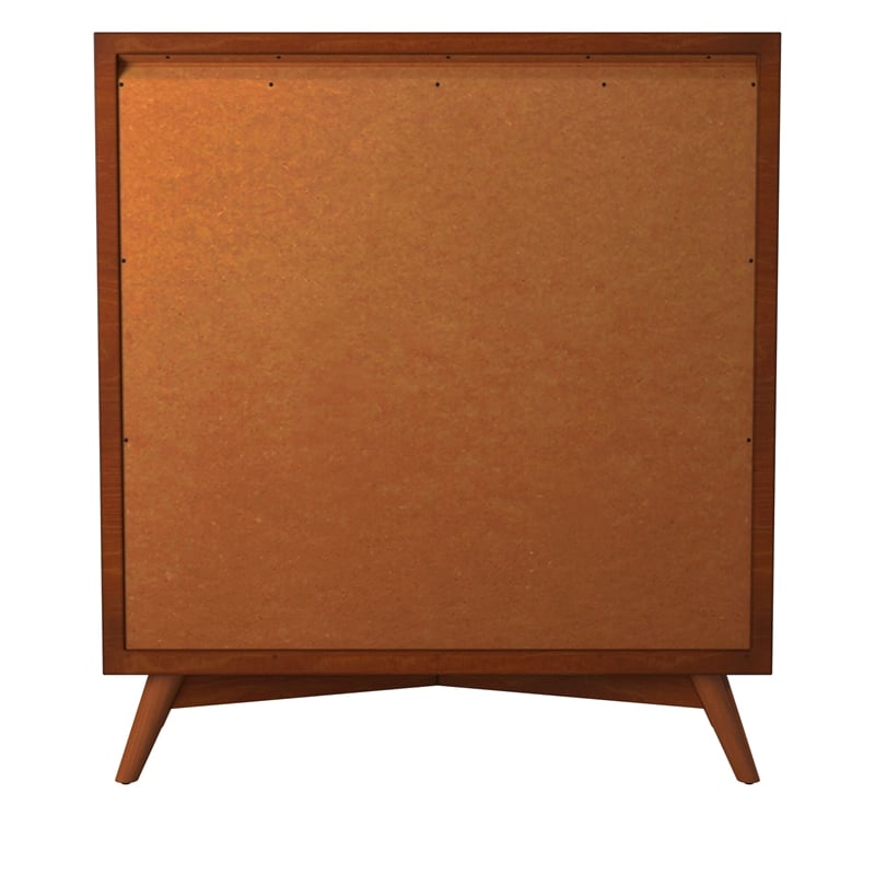 Alpine Furniture Flynn Mid Century Multi-Function Chest in Acorn (Brown)