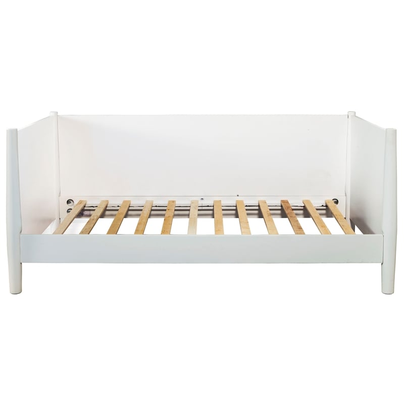 Alpine Furniture Flynn Mid Century Modern Twin Size Day Bed in White