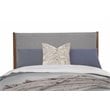Alpine Furniture Flynn Mid Century Standard King Panel Bed in Acorn (Brown-Gray)