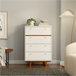 Alpine Furniture Dakota 4 Drawer Wood Chest in White