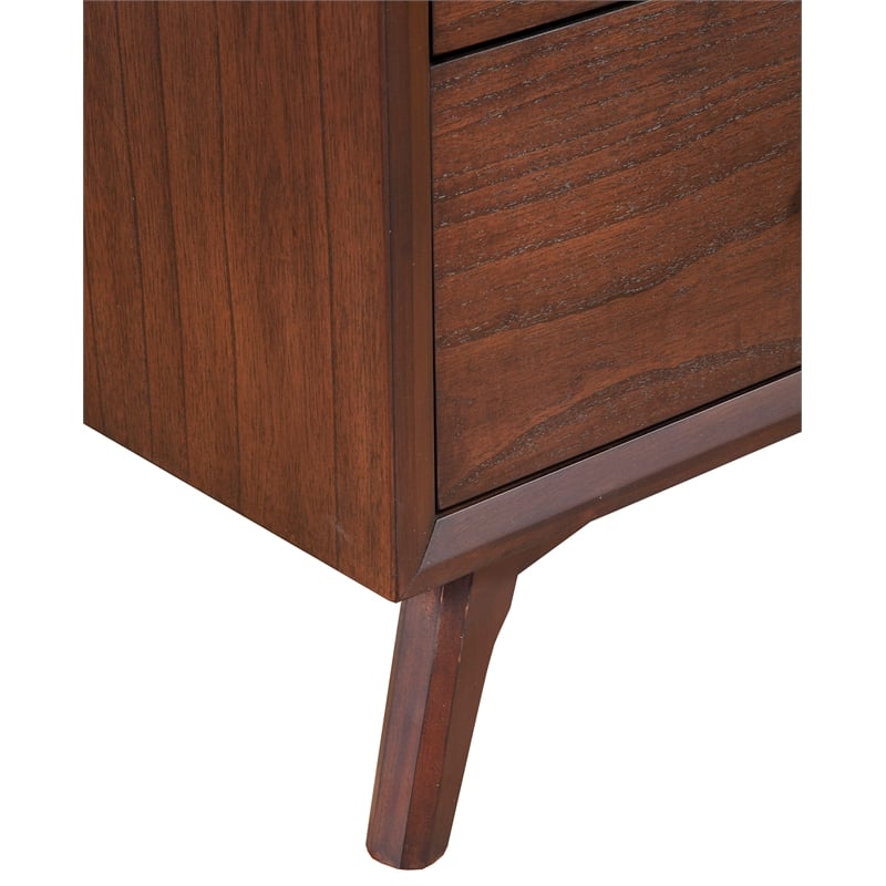 Alpine Furniture Gramercy 7 Drawer Wood Dresser in Walnut (Brown)