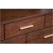 Alpine Furniture Gramercy 7 Drawer Wood Dresser in Walnut (Brown)